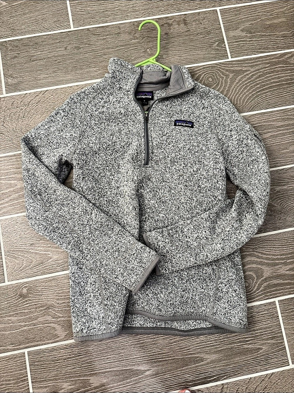 Patagonia Better Sweater Quarter-Zip Fleece Pullover Gray Men's Medium